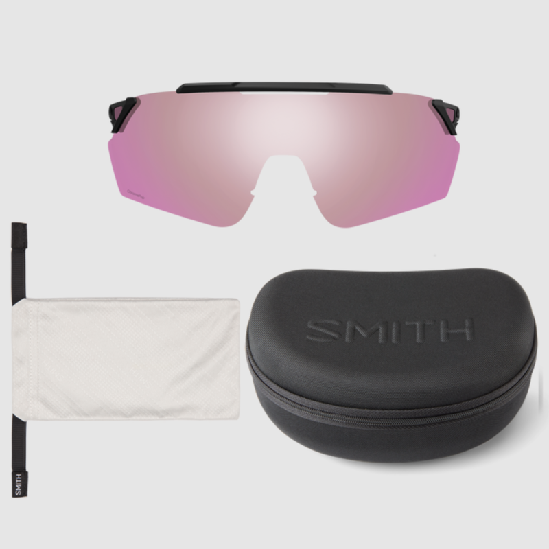 Smith Ruckus Matte Performance Sunglasses BLK/ChromaPop Platinm Mirror-4